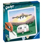 Ravensburger - CreArt pictura pe numere pentru adulti rulota Explore - ARTRVSPBN20271