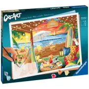 Ravensburger - CreArt pictura pe numere pentru adulti cabana cozy - ARTRVSPBN20276