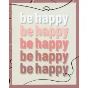 Ravensburger - CreArt pictura pe numere pentru adulti Be Happy - ARTRVSPBN23544