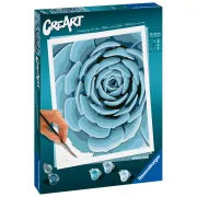 Ravensburger - CreArt pictura pe numere pentru adulti planta suculenta albastra - ARTRVSPBN23610