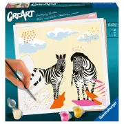 Ravensburger - CreArt pictura pe numere pentru adulti zebre - ARTRVSPBN23666