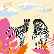 Ravensburger - CreArt pictura pe numere pentru adulti zebre - ARTRVSPBN23666