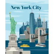 Ravensburger - CreArt pictura pe numere pentru adulti New York plin de culoare - ARTRVSPBN23686