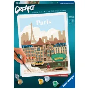 Ravensburger - CreArt pictura pe numere pentru adulti Paris plin de culoare - ARTRVSPBN23687