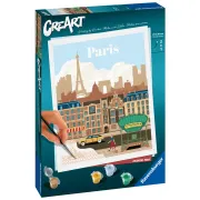 Ravensburger - CreArt pictura pe numere pentru adulti Paris plin de culoare - ARTRVSPBN23687