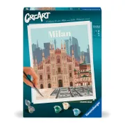 Ravensburger - CreArt pictura pe numere pentru adulti Milano plin de culoare - ARTRVSPBN23688