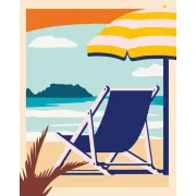 Ravensburger - CreArt pictura pe numere pentru adulti relaxare la plaja - ARTRVSPBN23897