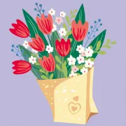 Ravensburger - CreArt pictura pe numere pentru adulti buchet de lalele - ARTRVSPBN25518