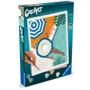 Ravensburger - CreArt pictura pe numere pentru adulti momente de relaxare la piscina - ARTRVSPBN25523