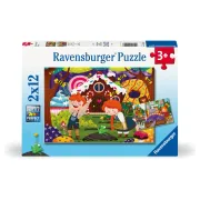 Ravensburger - Puzzle povesti cu zane 2x12 piese - ARTRVSPC04045