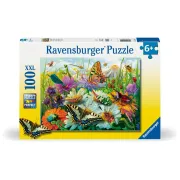 Ravensburger - Puzzle lumea minunata a insectelor 100 piese XXL - ARTRVSPC04049