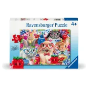 Ravensburger - Puzzle iepurasi si fructe de padure 35 piese - ARTRVSPC04063