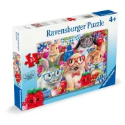 Ravensburger - Puzzle iepurasi si fructe de padure 35 piese - ARTRVSPC04063