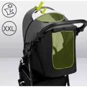 Carucior sport, Lionelo, Natt, De la nastere, Cu accesorii si capotina XXL reglabila, 0 - 22 kg, Conform cu standardele europene de securitate EN1888-1, EN1888-2, Gri BYNLO-NATT_GREY_STONE