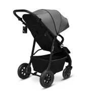 Carucior sport, Lionelo, Natt, De la nastere, Cu accesorii si capotina XXL reglabila, 0 - 22 kg, Conform cu standardele europene de securitate EN1888-1, EN1888-2, Gri BYNLO-NATT_GREY_STONE