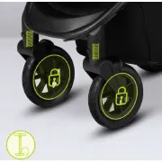 Carucior sport, Lionelo, Natt, De la nastere, Cu accesorii si capotina XXL reglabila, 0 - 22 kg, Conform cu standardele europene de securitate EN1888-1, EN1888-2, Gri BYNLO-NATT_GREY_STONE