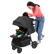 Carucior sport, Lionelo, Natt, De la nastere, Cu accesorii si capotina XXL reglabila, 0 - 22 kg, Conform cu standardele europene de securitate EN1888-1, EN1888-2, Gri BYNLO-NATT_GREY_STONE