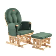 Onino - fotoliu reglabil pentru alaptare, cu suport de picioare inclus, calm.me, sapphire green bbbtf05tsg