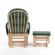 Onino - fotoliu reglabil pentru alaptare, cu suport de picioare inclus, calm.me, sapphire green bbbtf05tsg
