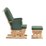 Onino - fotoliu reglabil pentru alaptare, cu suport de picioare inclus, calm.me, sapphire green bbbtf05tsg