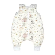 Sac De Dormit Cu Picioare Amy Circul De Sub Stele, Bumbac, 2.5 Tog, Marimea M (92-98cm), 68x52cm ,   Cu E Osete Integrate Pjb84753
