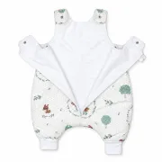 Sac De Dormit Cu Picioare Amy Poiana Cu Caprioare, Bumbac, 2.5 Tog, Marimea L (104-110cm), 78x54cm ,   Cu E Osete Integrate Pjb84804