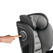 Scaun auto, Be Cool, Mars, I-Size, 100-150 cm, 4-12 ani, Cu isofix, Protectie superioara in caz de impact lateral - SPS, Cu tetiera reglabila, Conform cu standardul european de securitate ECE R129, Iron BYN8420421077979