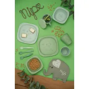 Set 2 pahare nip&reg; pentru copii, cu motive gravate laser, din peste 90% materii prime vegetale, fara melamina, lavabile in masina de spalat vase, Made in Germany, 12+ luni, verde, nip 38841