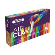 Set de modelaj OKTO Air Clay, 24 culori, 144 g, 3 ani+ KRTOK25002