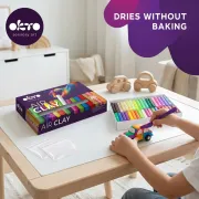 Set de modelaj OKTO Air Clay, 24 culori, 144 g, 3 ani+ KRTOK25002