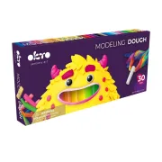 Set de plastilină pentru modelaj OKTO, 30 de batoane, 450 g, 3 ani+ KRTOK25009