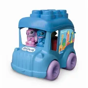 Clementoni - Jucarie educationala Soft Clemmy autobuz Disney Stitch cu 2 figurine si 6 cuburi moi si lavabile - ARTCL17974