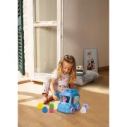 Clementoni - Jucarie educationala Soft Clemmy autobuz Disney Stitch cu 2 figurine si 6 cuburi moi si lavabile - ARTCL17974