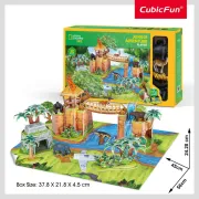 Cubic Fun - National Geographic Set de joaca 3D aventura in jungla 65 piese - ARTCUDS1077h