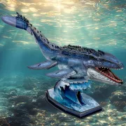 Cubic Fun - National Geographic Puzzle 3D Mosasaurus 76 piese - ARTCUDS1194h