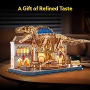 Cubic Fun - Puzzle 3D cu LED muzeul natural T-Rex 262 piese - ARTCUL546h