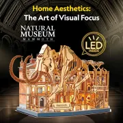Cubic Fun - Puzzle 3D cu LED muzeul natural Mamut 463 piese - ARTCUL547h