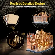 Cubic Fun - Puzzle 3D cu LED muzeul natural Mamut 463 piese - ARTCUL547h