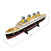 Cubic Fun - Puzzle 3D Nava mica Titanic 35 piese - ARTCUT4012h