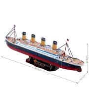 Cubic Fun - Puzzle 3D Nava medie Titanic 125 piese - ARTCUT4045H