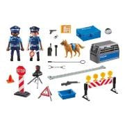 Playmobil - Jucarie de rol Blocajul rutier al politiei - ARTPM6878