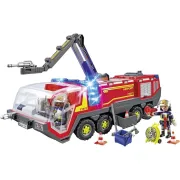 Playmobil - Autospeciala de pompieri pentru aeroport cu lumini si sunete - ARTPM71371