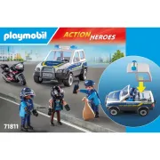 Playmobil - Jucarie de rol politisti in urmarirea hotului - ARTPM71811