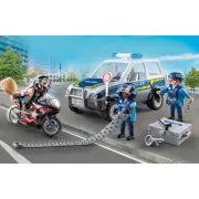 Playmobil - Jucarie de rol politisti in urmarirea hotului - ARTPM71811