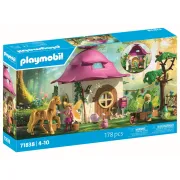 Playmobil - Jucarie de rol Casuta zanelor cu unicorn auriu - ARTPM71838