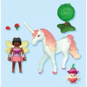 Playmobil - Jucarie de rol Figurina de colectie unicornul Sky Rose si zana - ARTPM71841