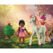 Playmobil - Jucarie de rol Figurina de colectie unicornul Sky Rose si zana - ARTPM71841