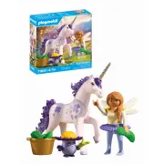 Playmobil - Jucarie de rol Figurina de colectie unicornul Lucky Lavender si zana - ARTPM71843