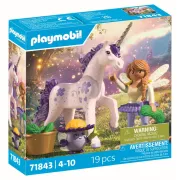 Playmobil - Jucarie de rol Figurina de colectie unicornul Lucky Lavender si zana - ARTPM71843