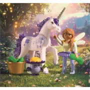 Playmobil - Jucarie de rol Figurina de colectie unicornul Lucky Lavender si zana - ARTPM71843